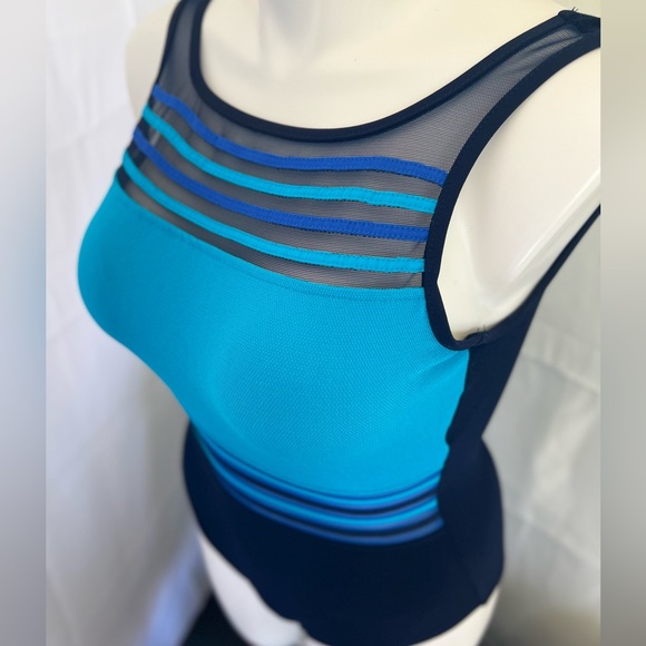 Blue One-Piece Swim Wear - Picture 1 of 3